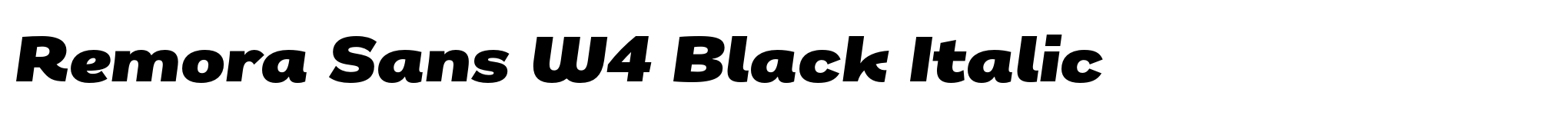 Remora Sans W4 Black Italic image